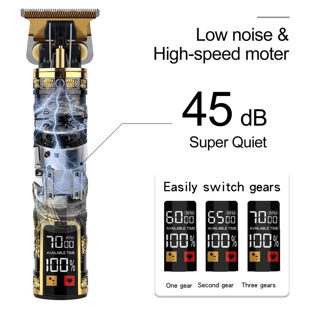 Электрическая машинка для стрижки волос Профессиональная беспроводная машинка для стрижки волос с USB Профессиональный триммер для бороды Набор для стрижки волос Машина для стрижки волос