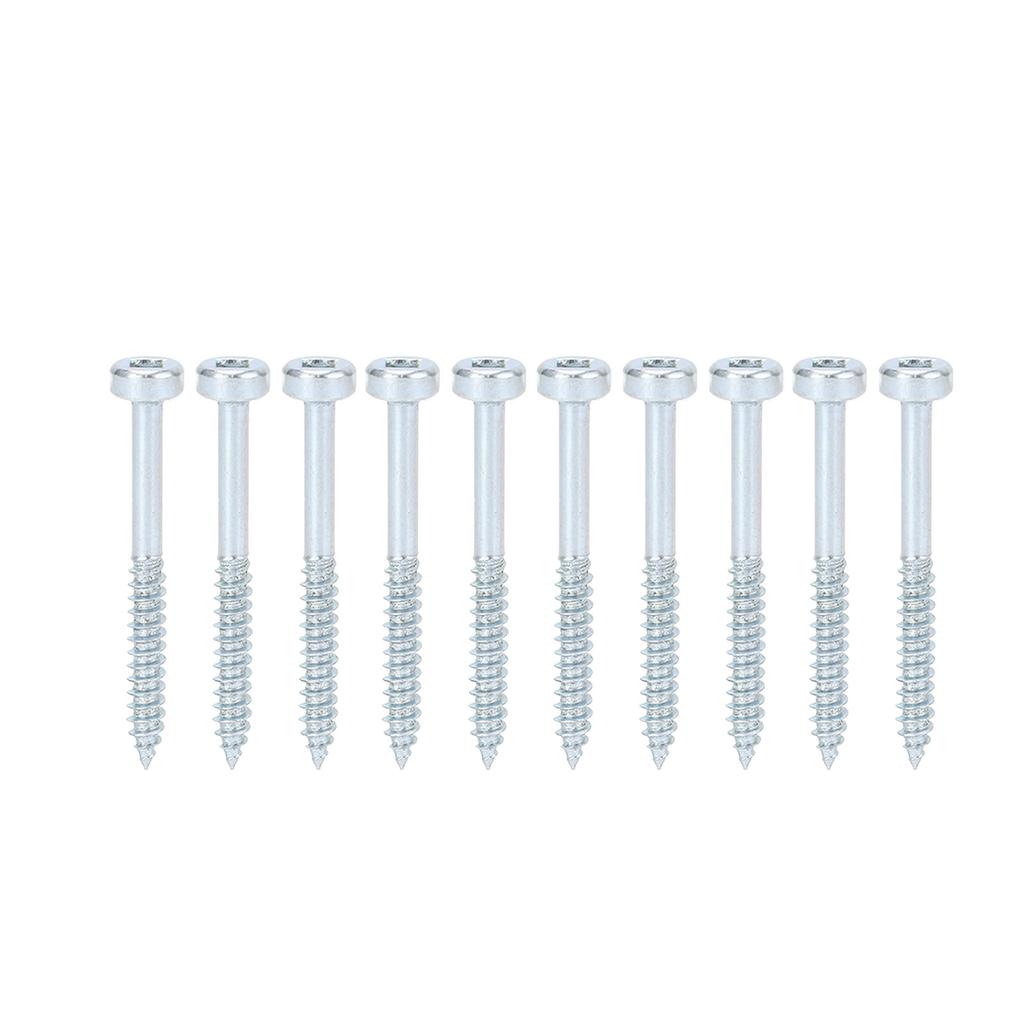 100Pcs Square Drive Self Tapping Screw Zinc Plated Fine Thread Self Tapping Screw 38mm 1?12in