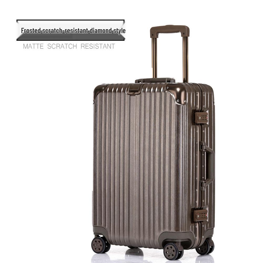 Ultralight Aluminum Frame Trolley: 20-Inch Carry-On & 24/26/29-Inch Large Capacity Travel Suitcases