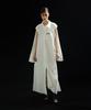 Meuameu Asymmetric Logo Long Shirt