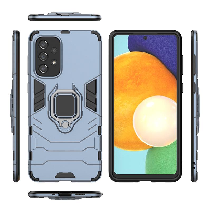 Для OPPO A17 A18 A38 A57s A77s Samsung M12 M23 M53 Vivo V29e V30e Y18 Y16 Y28s Y75 Жесткий ПК + Мягкий ТПУ 2 в 1 чехол для телефона с кольцом-держателем и подставкой