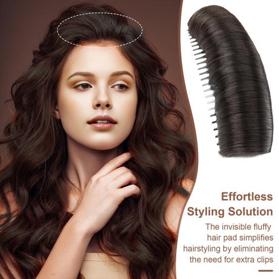 Yousheng 3 шт. невидимая накладка для волос натуральная основа для волос зажим для укладки волос вставка инструмент для объема DIY увеличение волос аксессуар