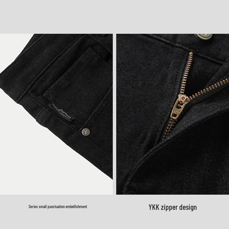 Мужские джинсы прямого кроя из зимней серии HLA Shan Bu Zai Gao