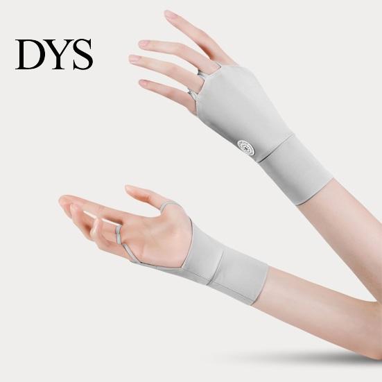Sunscreen Golf Gloves 1 Pair Summer Sun Protection Breathable Men Women Outdoor Sports UV Fingerless Cooling Ice Silk Hand Sunshade Cover Resistant