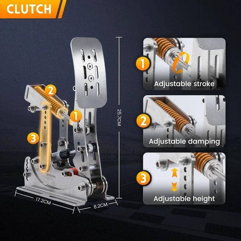 SIMJACK PRO Pedals Sim Racing Pedals PC Racing Simulator Pressure Sensor Load Cell HE Hydraulic Pedal