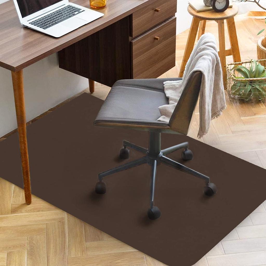 Chair 90 x 140 4 Desk Chair Floor Protection No Sound Floor Scratch Brown Mat, cm, Thickness mm, Mat, Mat, Slip, Absorption, Prevention, Anti-Slip,