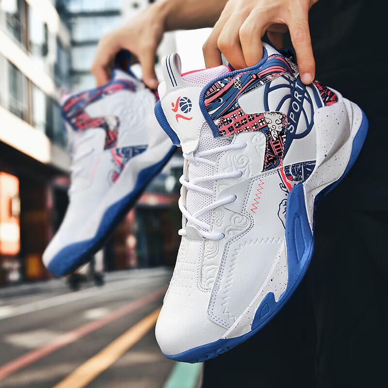 Кампус Кобе спортивная баскетбольная обувь мужская высокая супер красивая для учеников средней школы дышащая спортивная обувь для бега марафон