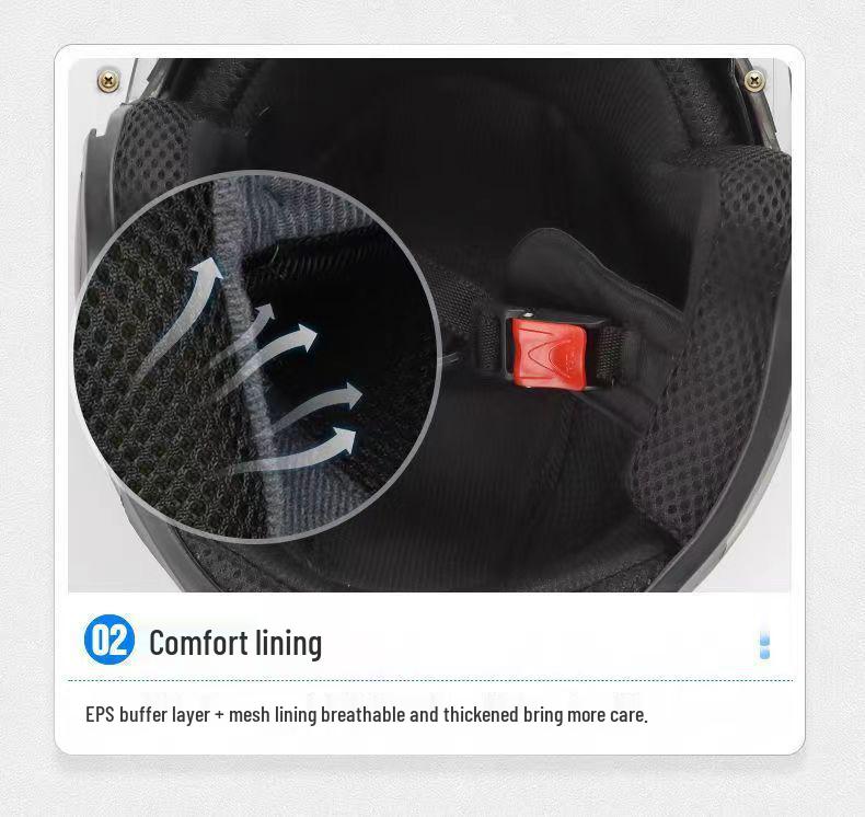 3C Certified Dual-Lens Motorcycle & Electric Vehicle Helmet for All Seasons