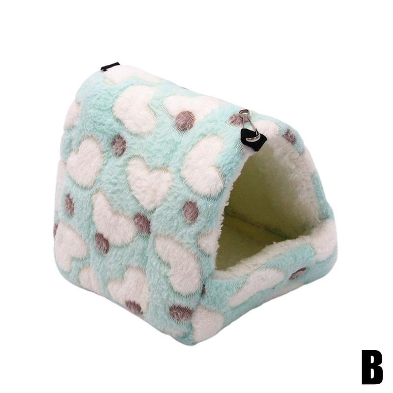 Plush Pet Hamster Nest for Birds House Warm Comfortable Winter Parrot Hammock Cave Cage Guinea Pig Nest Tent Pet Accessories
