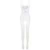 Sexy Red Fishnet Lingerie Women Erotic Mesh Full Body Stockings Sleepwear Jumpsuit Underwear Costume