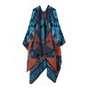 European and American Fashion Trends, Retro Shawls, Western Sichuan Travel Wear A Big Cape, Summer Ethnic Style Knitted Shawl Cape