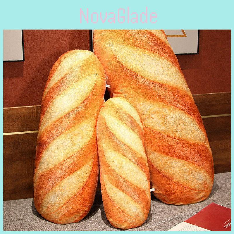 Soft And Plush 3d Simulation Snack Butter Bread Pillow For Office And Bedroom