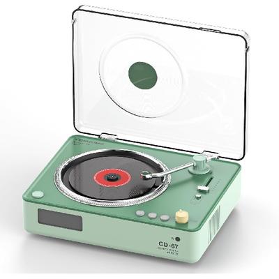 Портативный CD-плеер Бумбокс Bluetooth, 40-мм динамик, ЖК-дисплей, USB-порт, слот для SD-карты