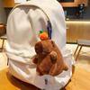 Маленький Кавайный Капибара Плюшевый Подвеска Мультяшная Капибара Брелок-Подвеска Милая Кукла Плюшевая Кукла Брелок Настольное Украшение Подвеска в Машину