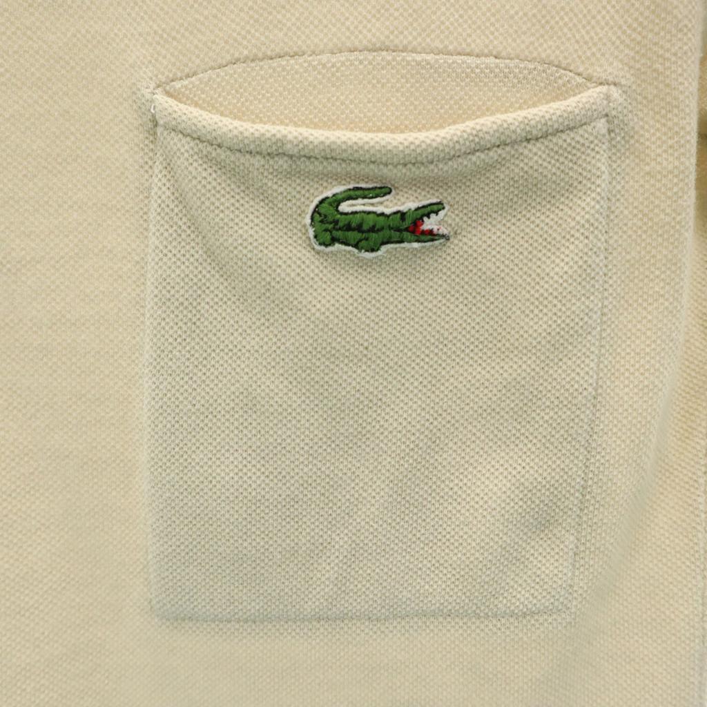 CHEMISE LACOSTE 80s Made in France Vintage Short sleeve Mock neck pique T-shirt Men's Used