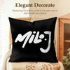 Rapper SInger MMilo j Cushion Cover Natural Linen Organic Fabric DoubleSided Printing Sofa Home Decor Gift Pillow Case