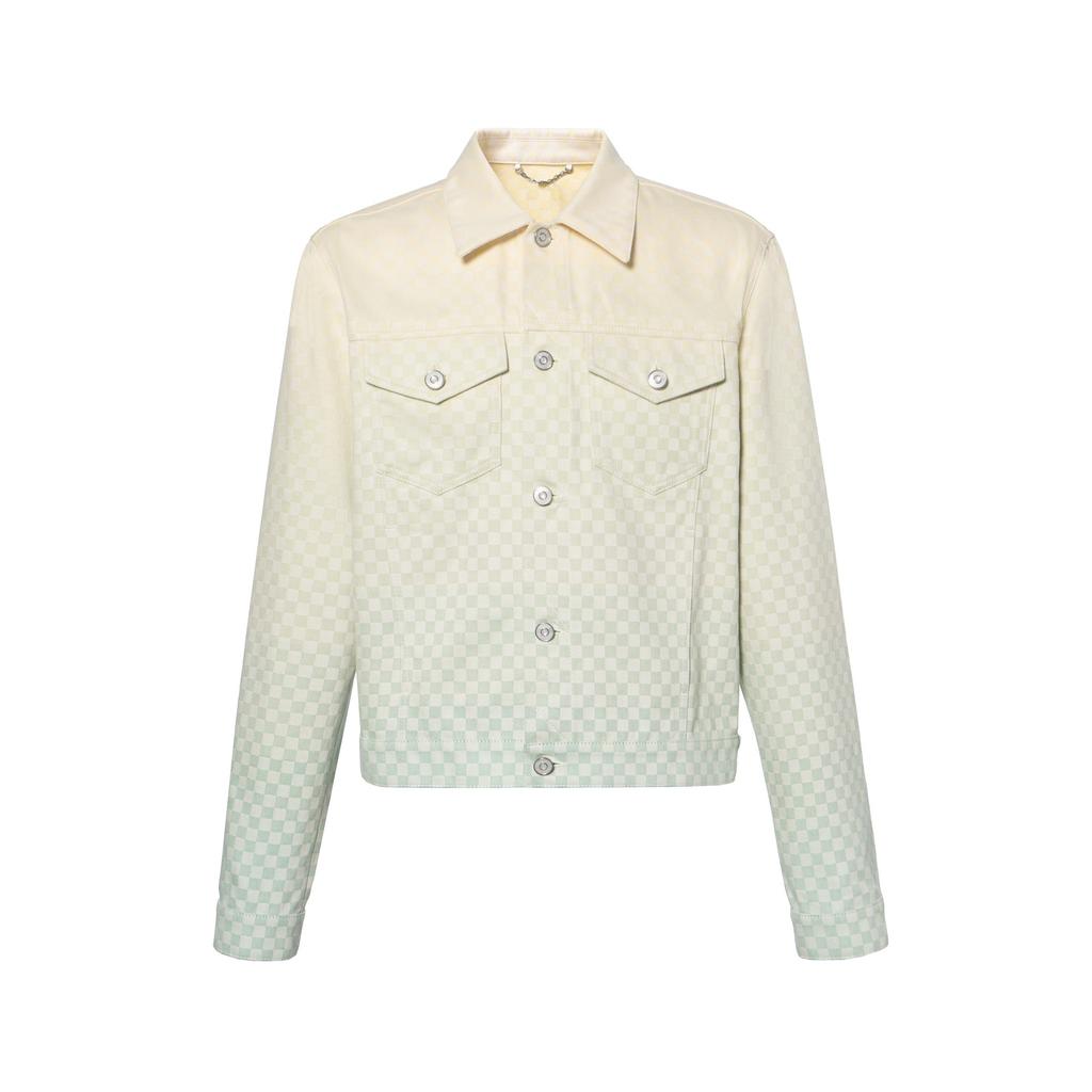 Lv Damier Gradient Jacquard Denim Jacket 1AGTET