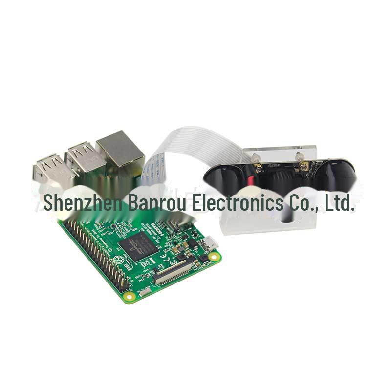 Комплект инфракрасной камеры Raspberry Pi: 7-в-1 Ночное видение NoIR с регулируемой фокусировкой, Совместимо с Zero W, 3B, 4B