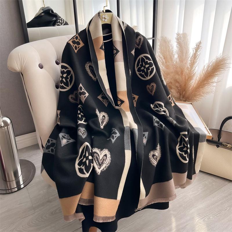 Winter Boho Paisley Jacquard Pashmina Shawls Scarf for Women Wrap Cashmere Blanket Warm Thick Stoles Lady Bufanda Travel Stole