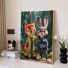 Disney Алмазная живопись Ник и Джуди Тематическая иллюстрация 5D DIY Алмазная вышивка Набор Круглый/Квадратный Алмазное искусство Мозаика Домашний декор