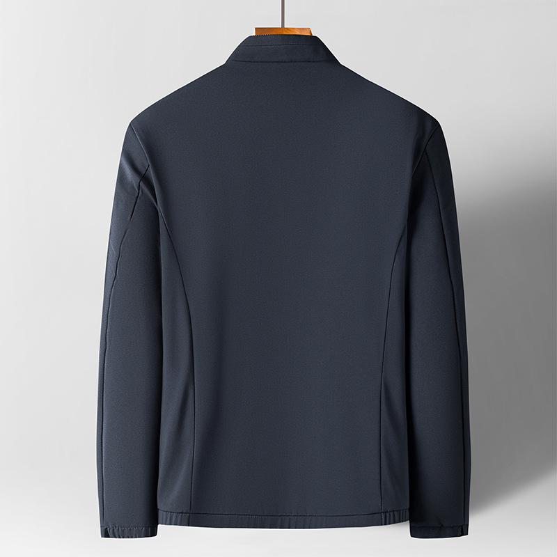 Мужское пальто для отца, однотонная куртка для отдыха на весну и лето, универсальная куртка для среднего и пожилого возраста, бейсбольная одежда, тонкая весна и осень