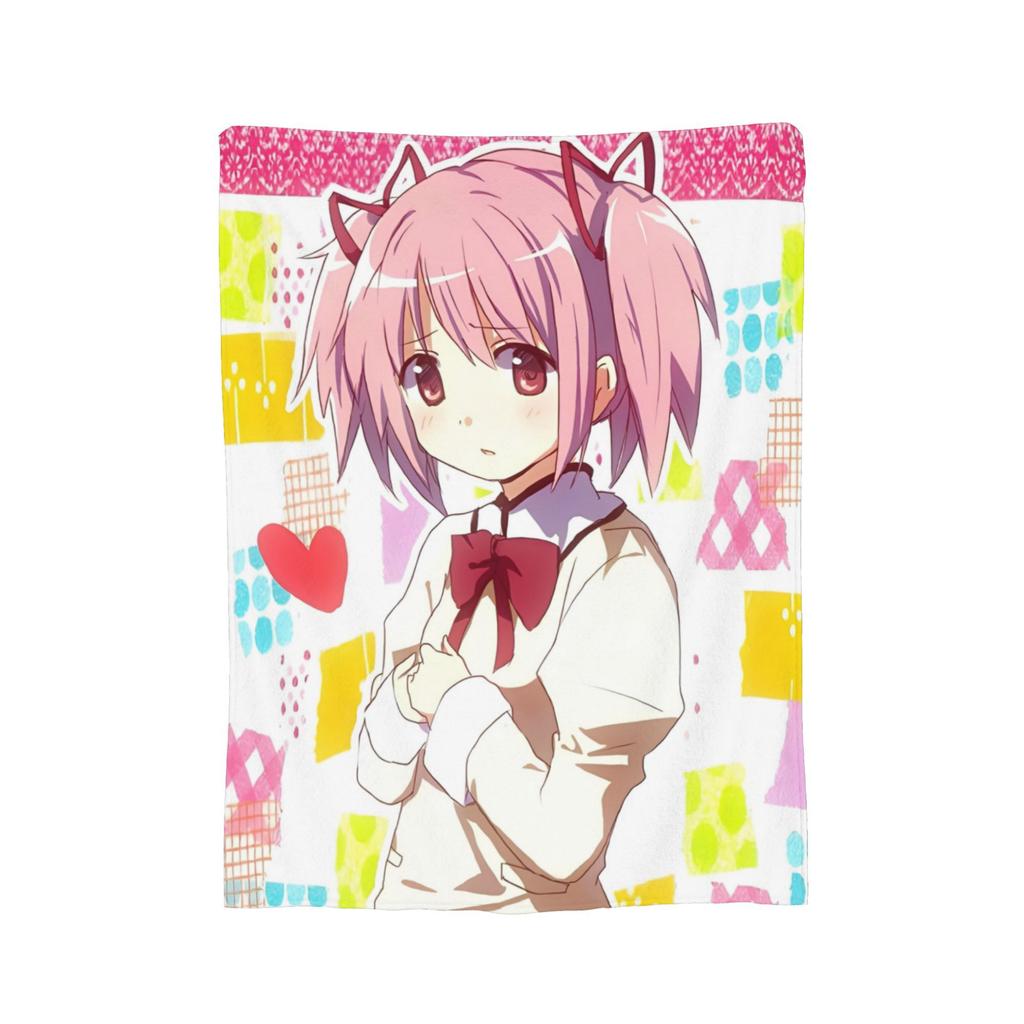 Кюбей Puella Magi Madoka Magica Милый Коралловый флис Плюшевый Плед Аниме Одеяло для кровати Спальни Ультрамягкое Покрывало,