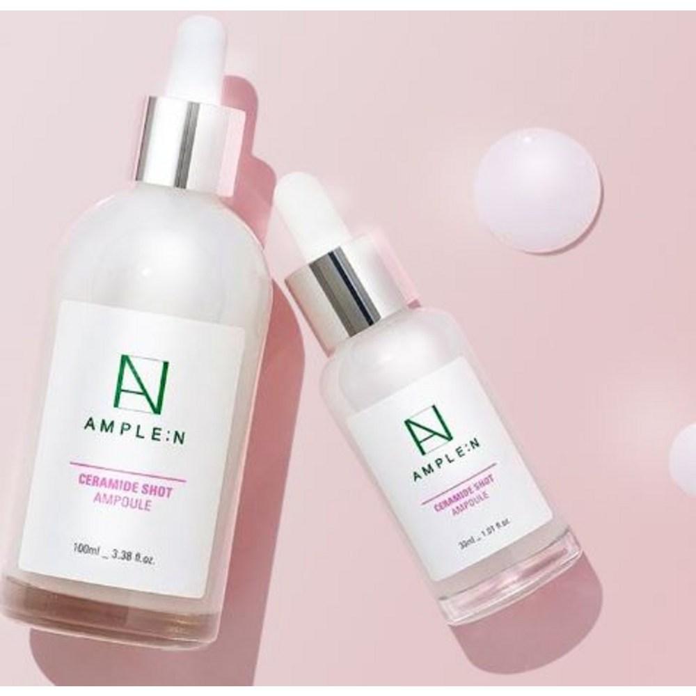 Кореана AMPLE:N Ceramide Shot Ampoule Большой объем 100 мл x 2 + Ceramide Shot Cream 50 мл, 1 набор