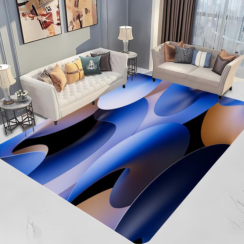 Abstract Colour Art Large Area Carpets for Home Living Room Children's Bedroom Sofa Doormat Kitchen Floor Rugs Anti-slip Decor