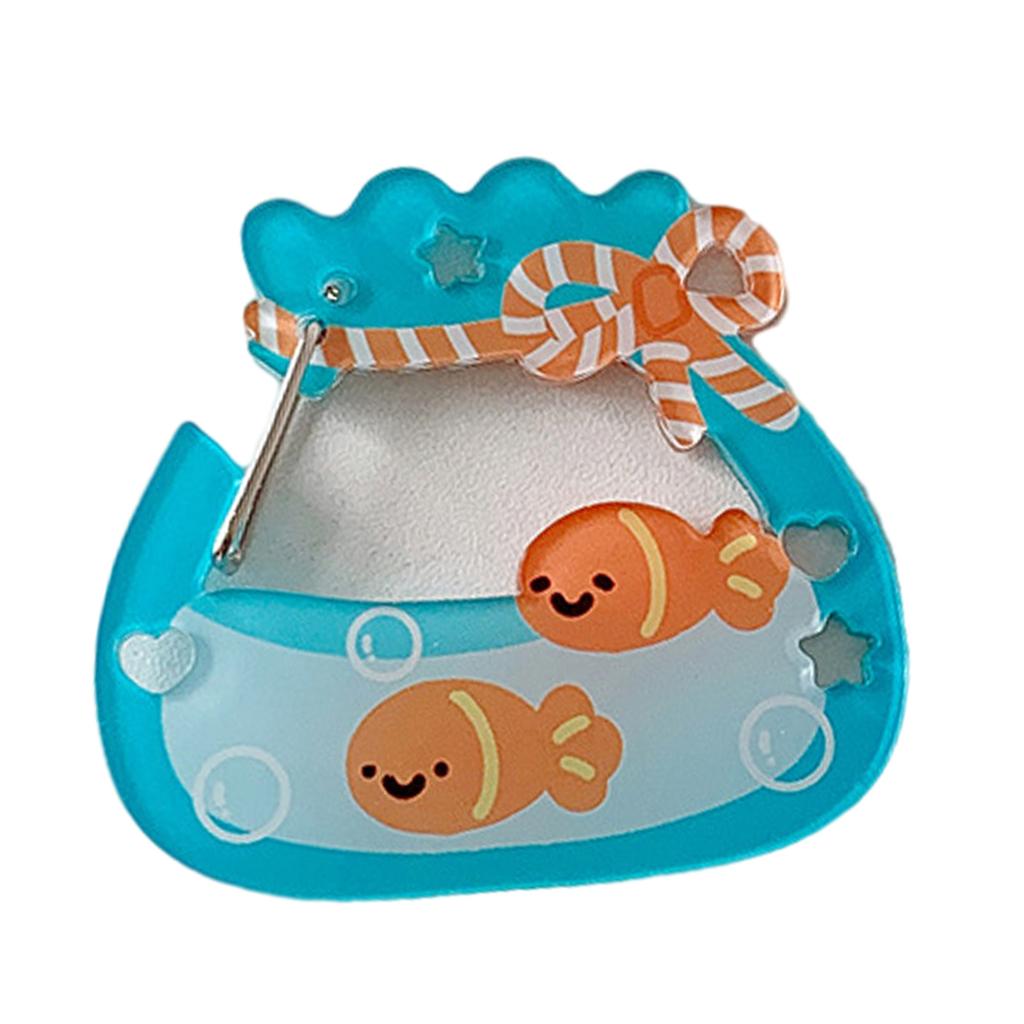 Practical Acrylic Carabiner Keychain For Backpacks HandbagsLightweight Decorative Accessory For Students And Office Use