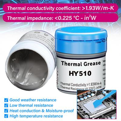 HY510 10G Серая Термопаста для Охлаждения Процессора Настольного Компьютера Силиконовая Смазка Термопроводящая Паста для Видеокарты Охлаждение