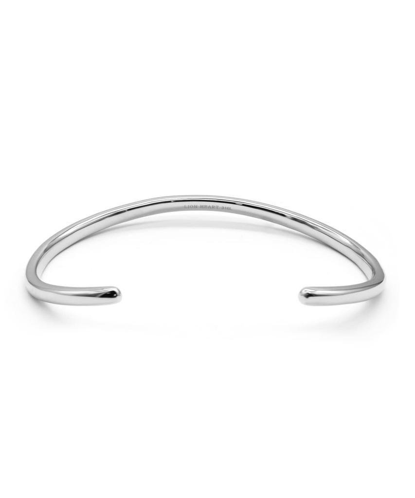 LION HEART Волна Нержавеющая сталь 316L Серебряный браслет/LH-1 Браслет/Хирургический (Гипераллергический)
