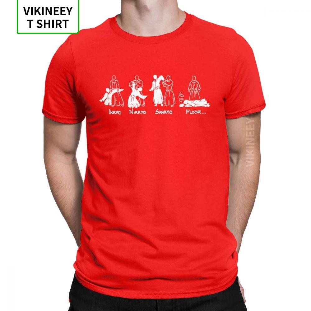 Aikido T Shirt For Unisex Nikkyo Sankyo Floor Summer Tops Short Sleeve Novelty Tshirts O Neck 100 Cotton Tees Plus Size