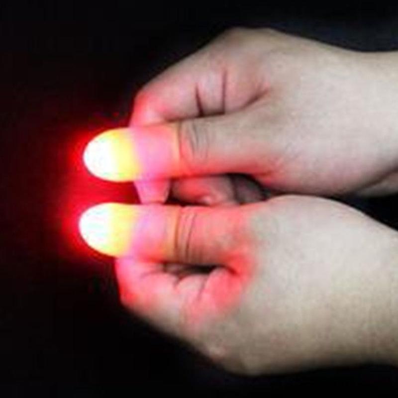Большие пальцы Яркие светящиеся игрушки Вечеринка Свет Крупным планом Магический супер-трюк Появляющийся реквизит