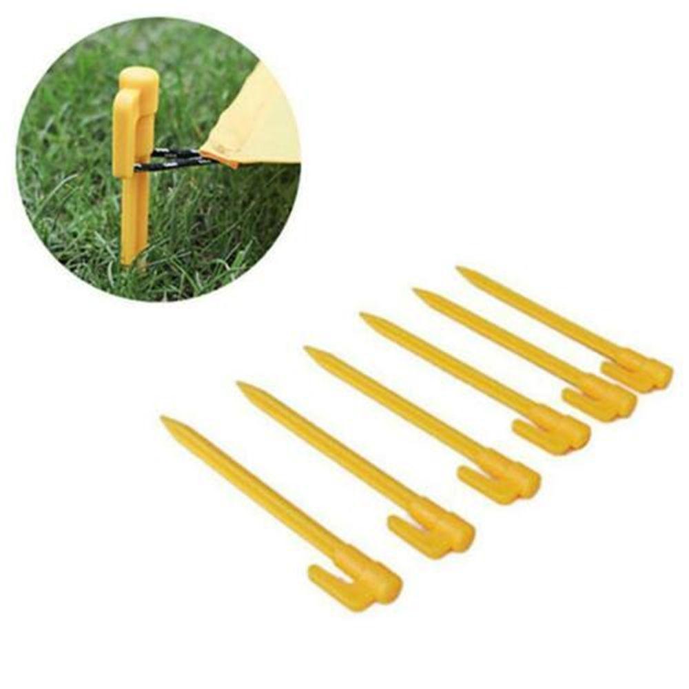 10 Pcs Plastic Heavy Duty Camping Outdoor Stake Nails Pegs Pins Tents Stakes Nails Fixing
