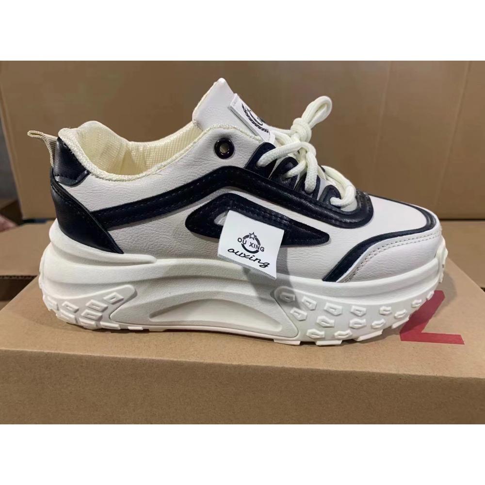 Женская обувь на толстой подошве, модная универсальная повседневная обувь на шнуровке, удобная дышащая обувь