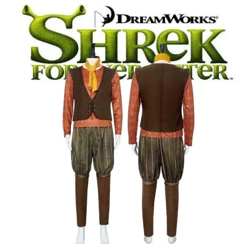 Высококачественный полиэстеровый костюм Шрека 4 гнома, идеально подходящий для ролевых игр на Хэллоуин