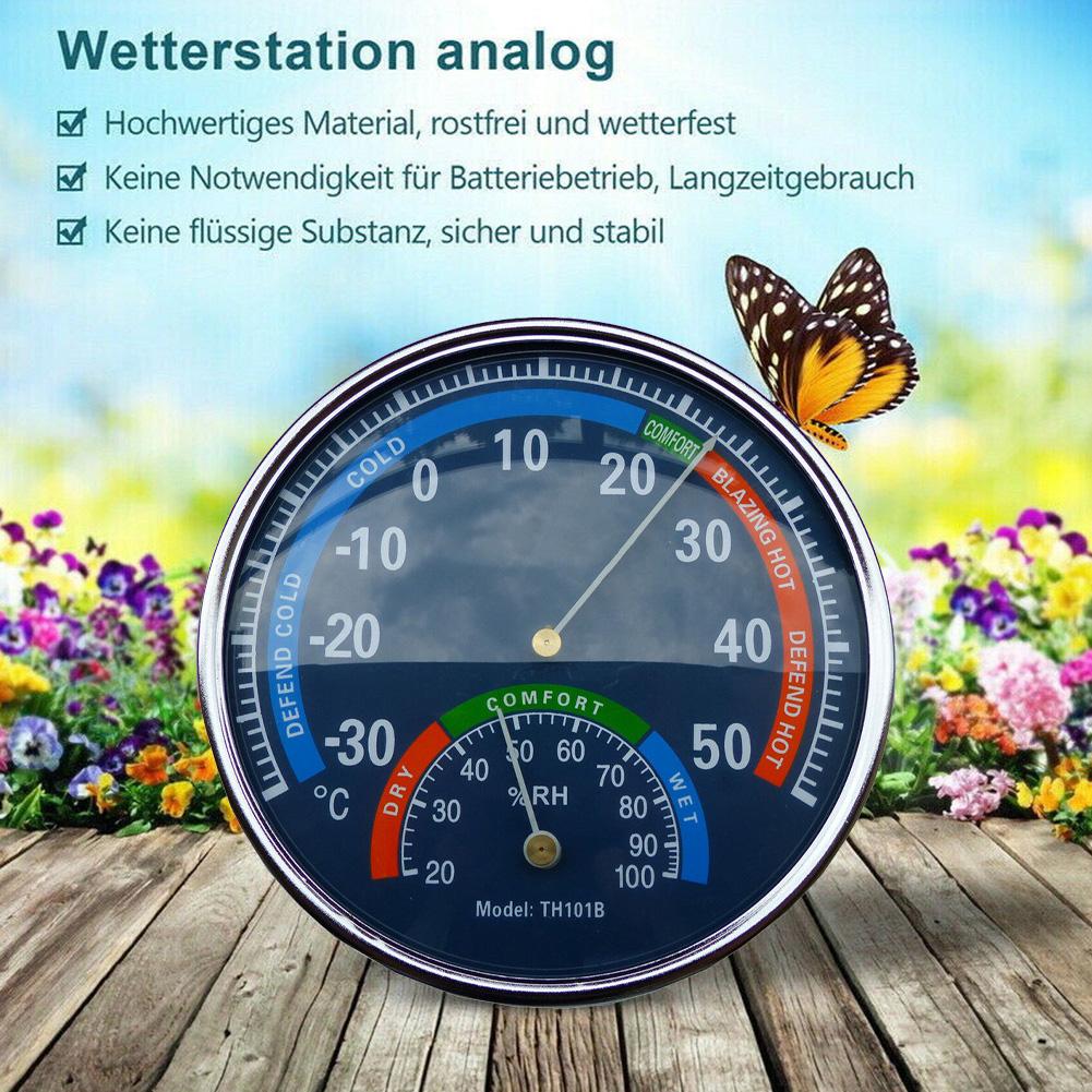 Indoor Hygrometer with Easy to Read Temperature and Humidity