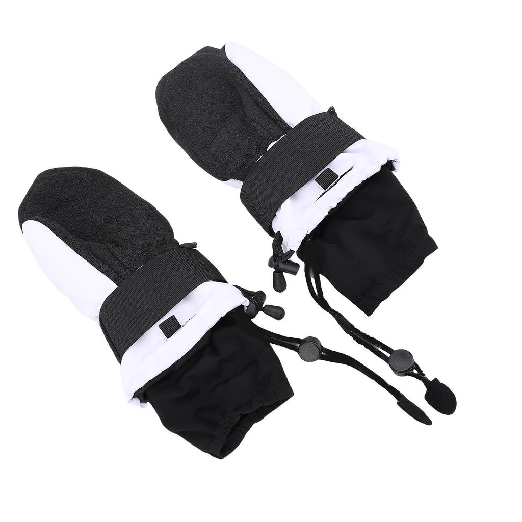 Лыжные варежки с защитой запястий Водонепроницаемые Карман Надежная посадка Внутренние варежки с 5 пальцами для сноубординга фо