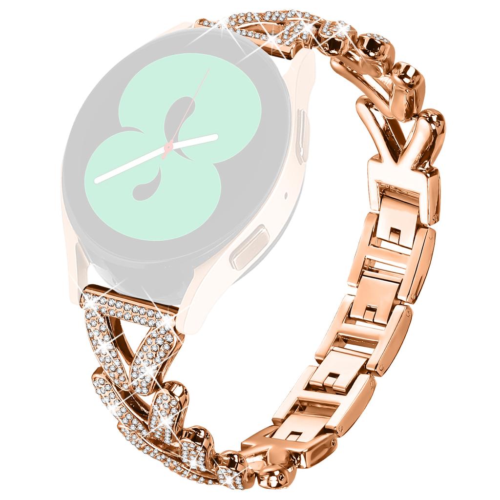 Плетеный ремешок для часов из цинкового сплава с украшением из стразов для Honor Watch ES