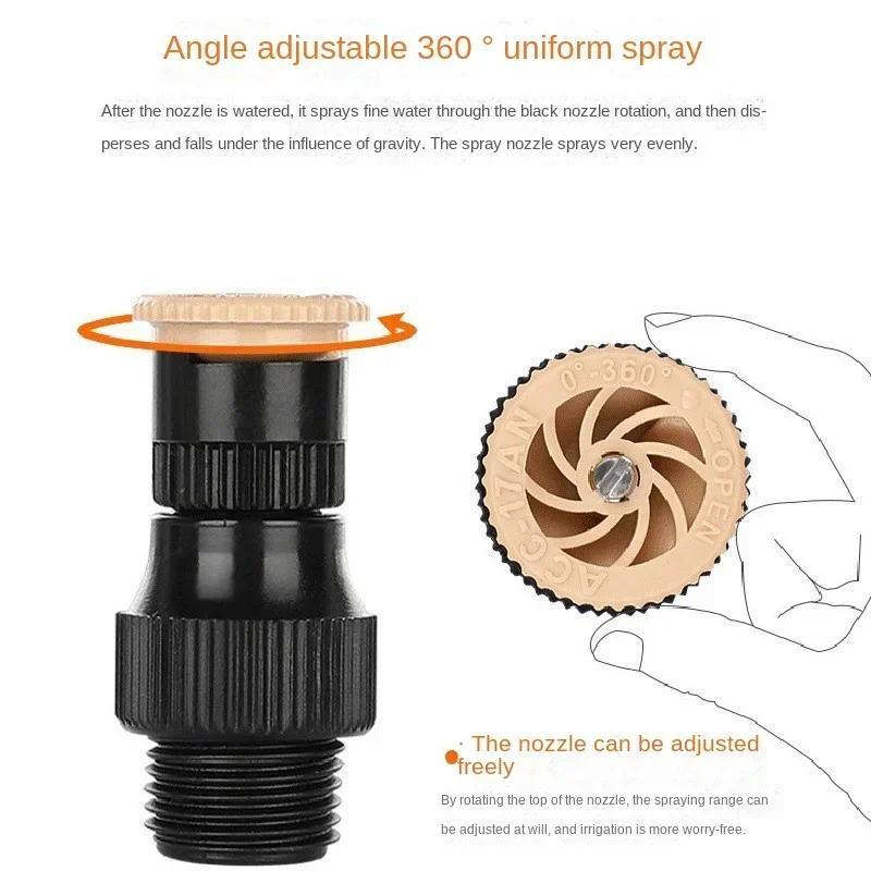 Автоматический роторный спринклер для полива сада, спринклер Meg, спринклер для озеленения газона и сада