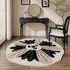Французский ковер мягкий в форме цветка для гостиной, устойчивый к пятнам, из искусственного кашемира, ковер для ног для помещений, гримерная, спальня
