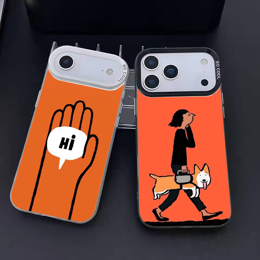 J-Jean Art J-Jullien Phone Case For iPhone 17 16 15 14 13 12 11 Pro Max Plus Silver candy Matte Cover