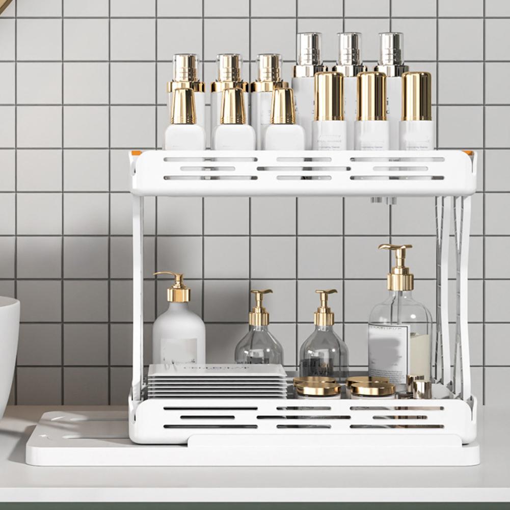 Выдвижные полки для специй с нескользящим основанием, вращающийся двухъярусный кухонный шкаф-органайзер, модульная конструкция для банок со специями, лекарств