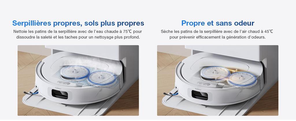 ECOVACS Deebot T30C Omni Gen2, Robot Vacuum Cleaner with Wiping Function, 25,000 Pa, OZMO Turbo 2.0 Mop System, ZeroTangle 3.0 Anti-Tangle