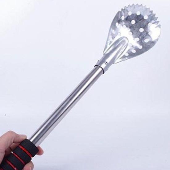 17,3-дюймовый скиммер для подледной рыбалки, нержавеющая сталь, совок для ловли рыбы на льду, для легкого удаления снега и льда