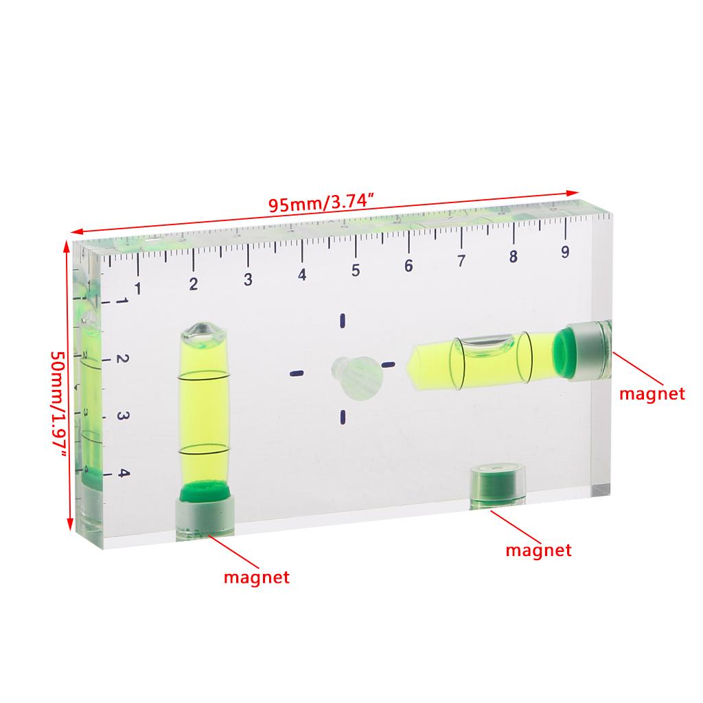 Magnetic Mini Bubble Level Two Directions Spirit Level Picture Hanging Levels Mark Measuring Instruments Layout Tools