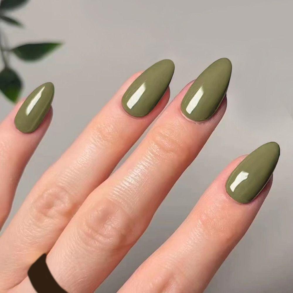 Французские накладные ногти, длинные миндалевидные кончики ногтей, маникюр, накладные ногти своими руками