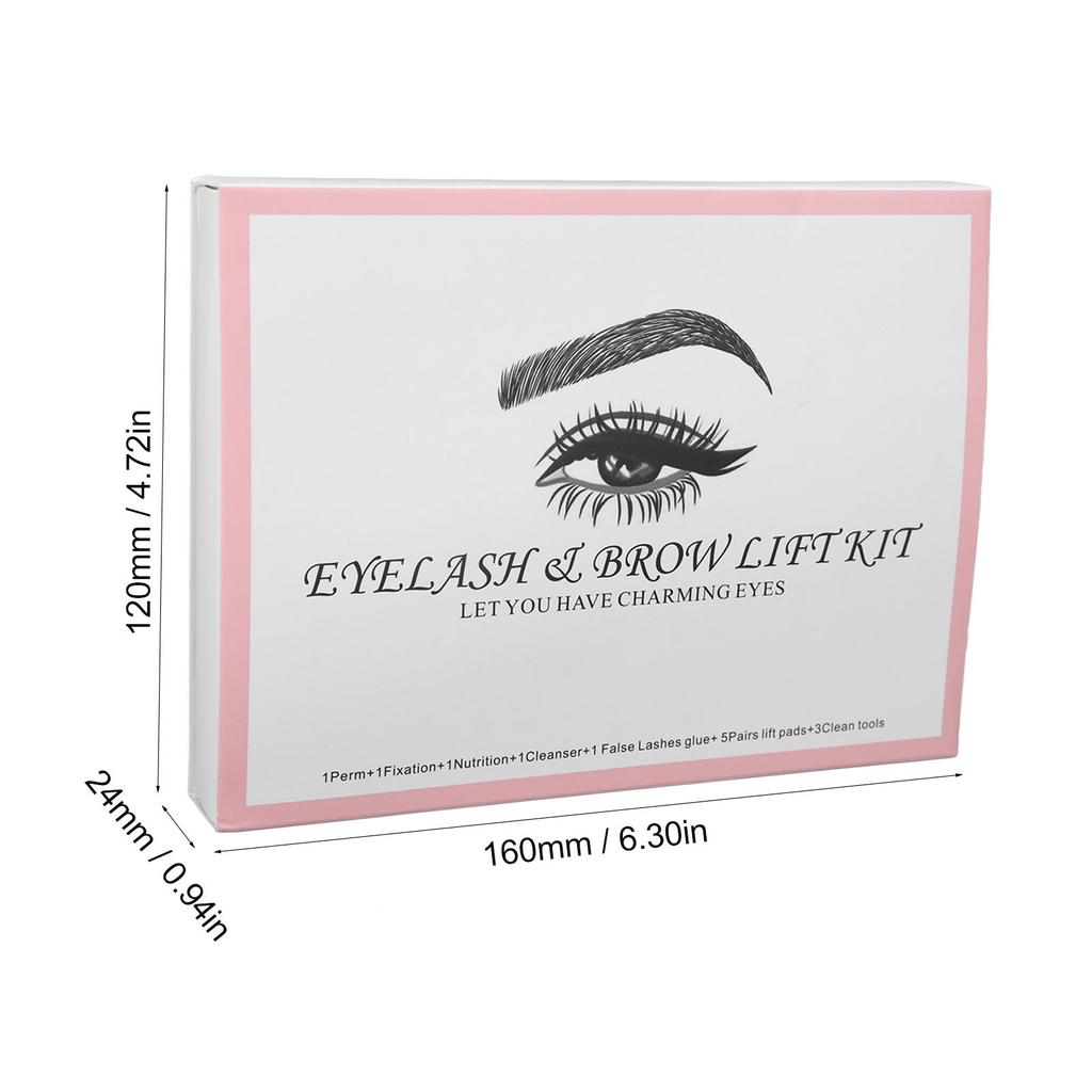Набор для ламинирования бровей Полуперманентный Безопасный Умеренный 6-8 недель Длительная носка Набор для ламинирования ресниц для бровей и ресниц