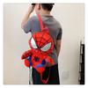 Plush Spider-Man Cartoon Backpack: Parent-Child Mobile Phone Bag for Kids