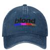 Джинсовая бейсболка рэпера Blonded Альбом Уличная Спортивная Кепка Тракер Папина Кепка Летняя Для Пары Женская Повседневная Дизайнерская Кепка Snapback
